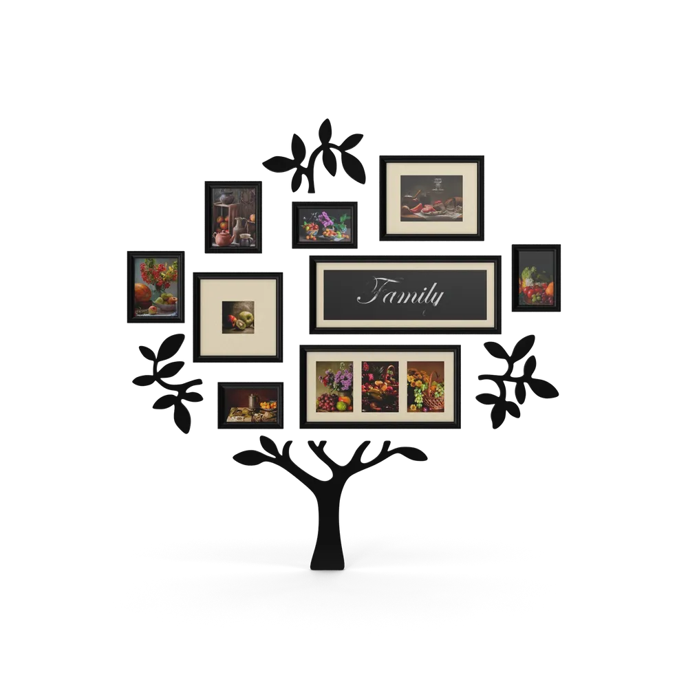 Kit Quadros Decorativos Família